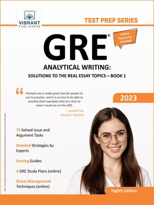 cover image of GRE Analytical Writing: Solutions to the Real Essay Topics, Book 1